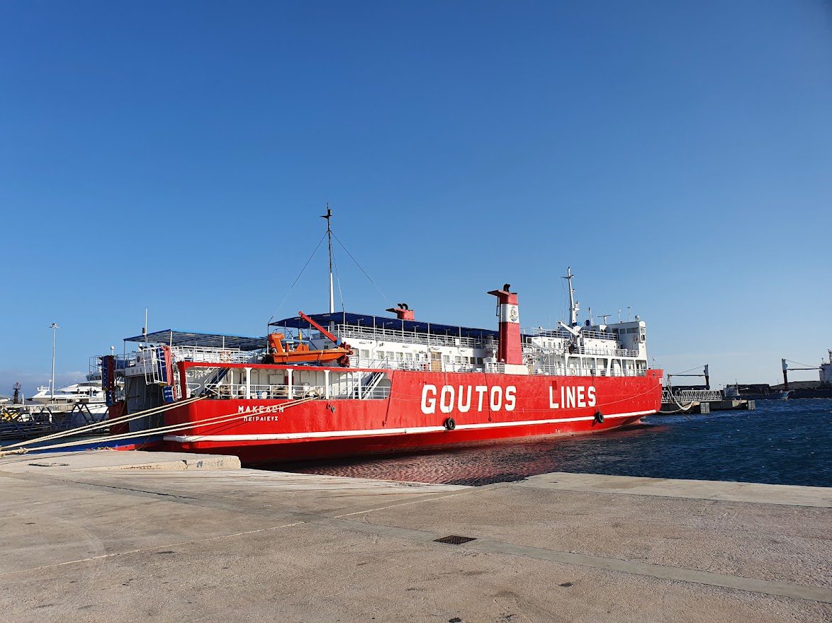 Goutos Lines Ferry at Lavrio Port in Athens