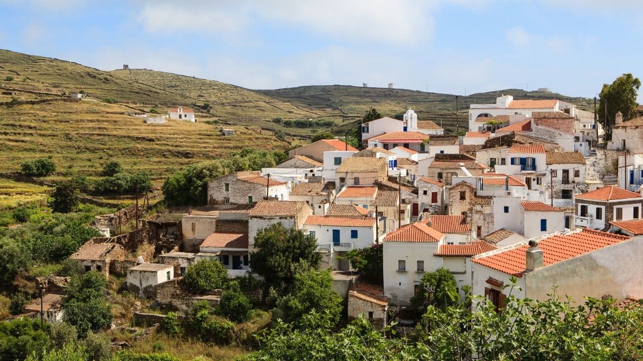 Traveling to Kythnos island from Milos in Greece