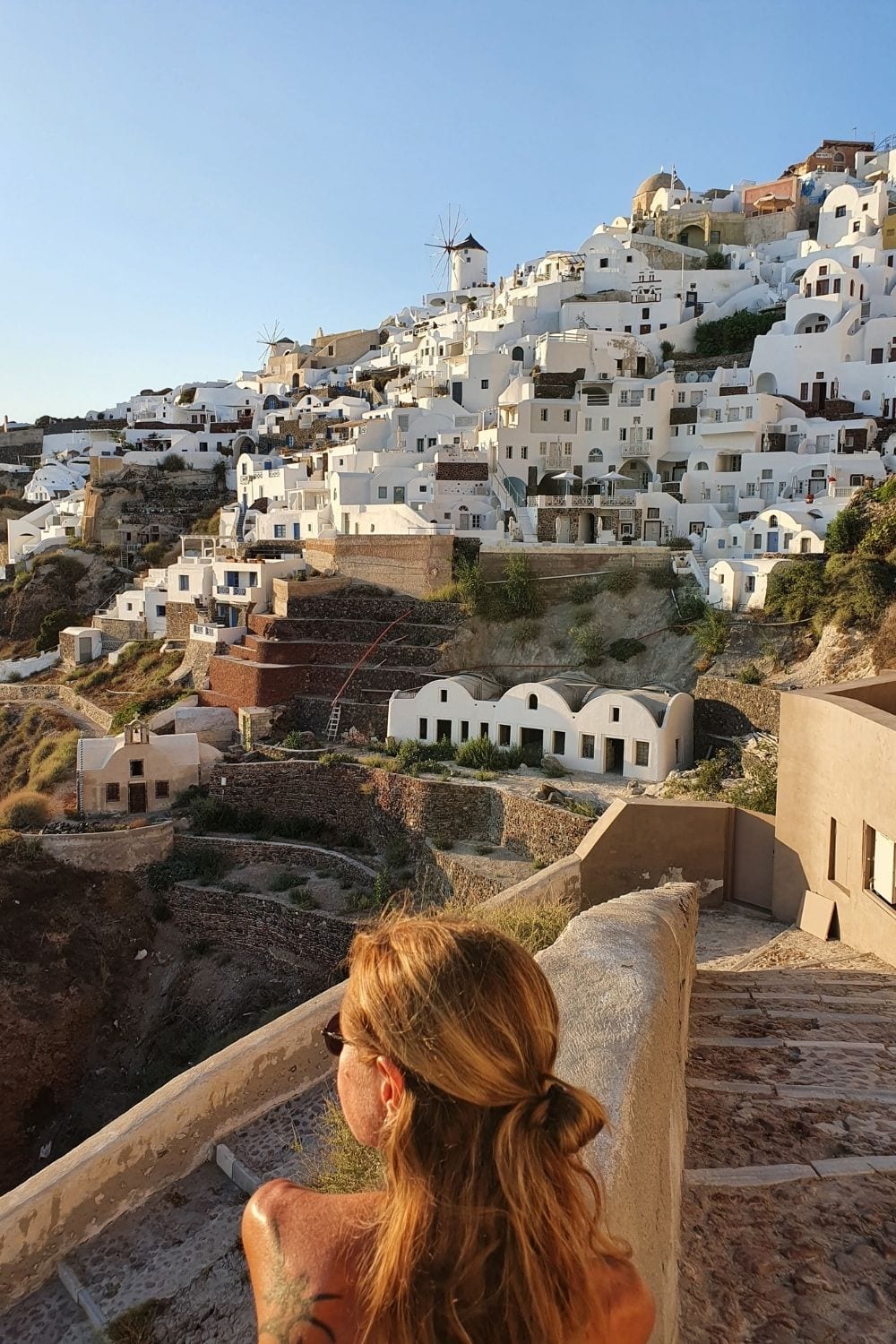 Exploring Santorini in Greece