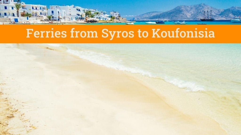 Taking the ferry from Syros to Koufonisia in Greece