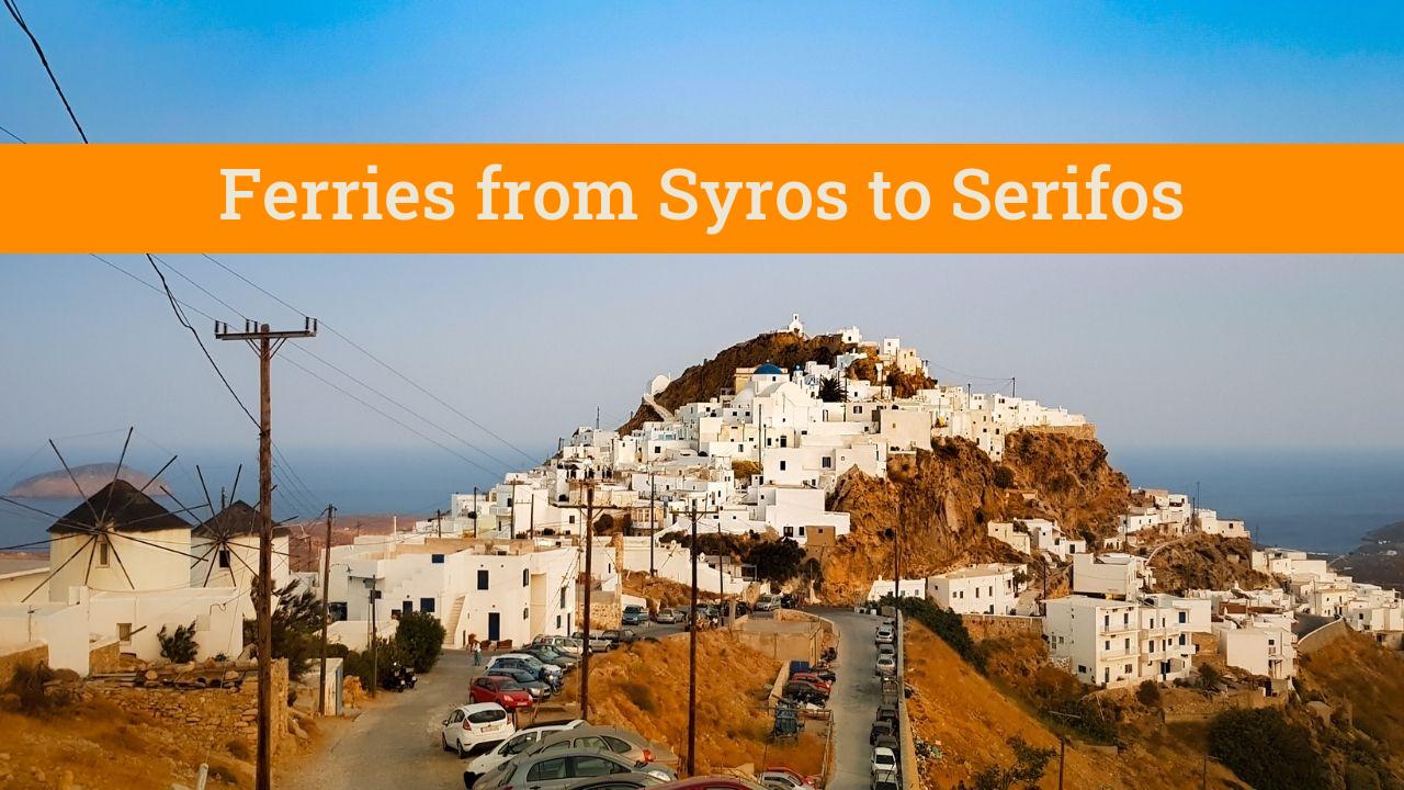 Traveling from Syros to Serifos island in Greece