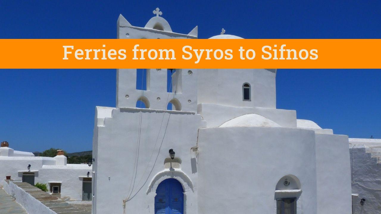 Taking the Syros to Sifnos ferry in Greece