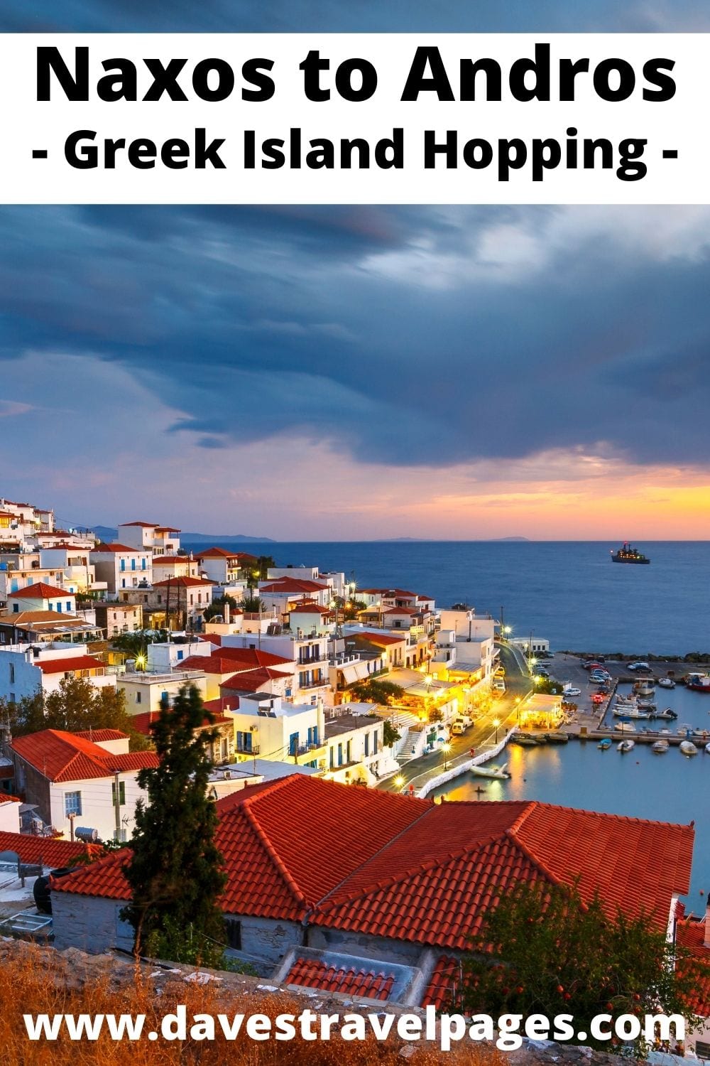 Naxos to Andros Greek Island Hopping