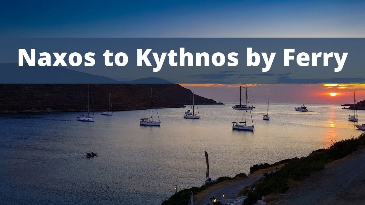 Traveling from Naxos to Kythnos by ferry