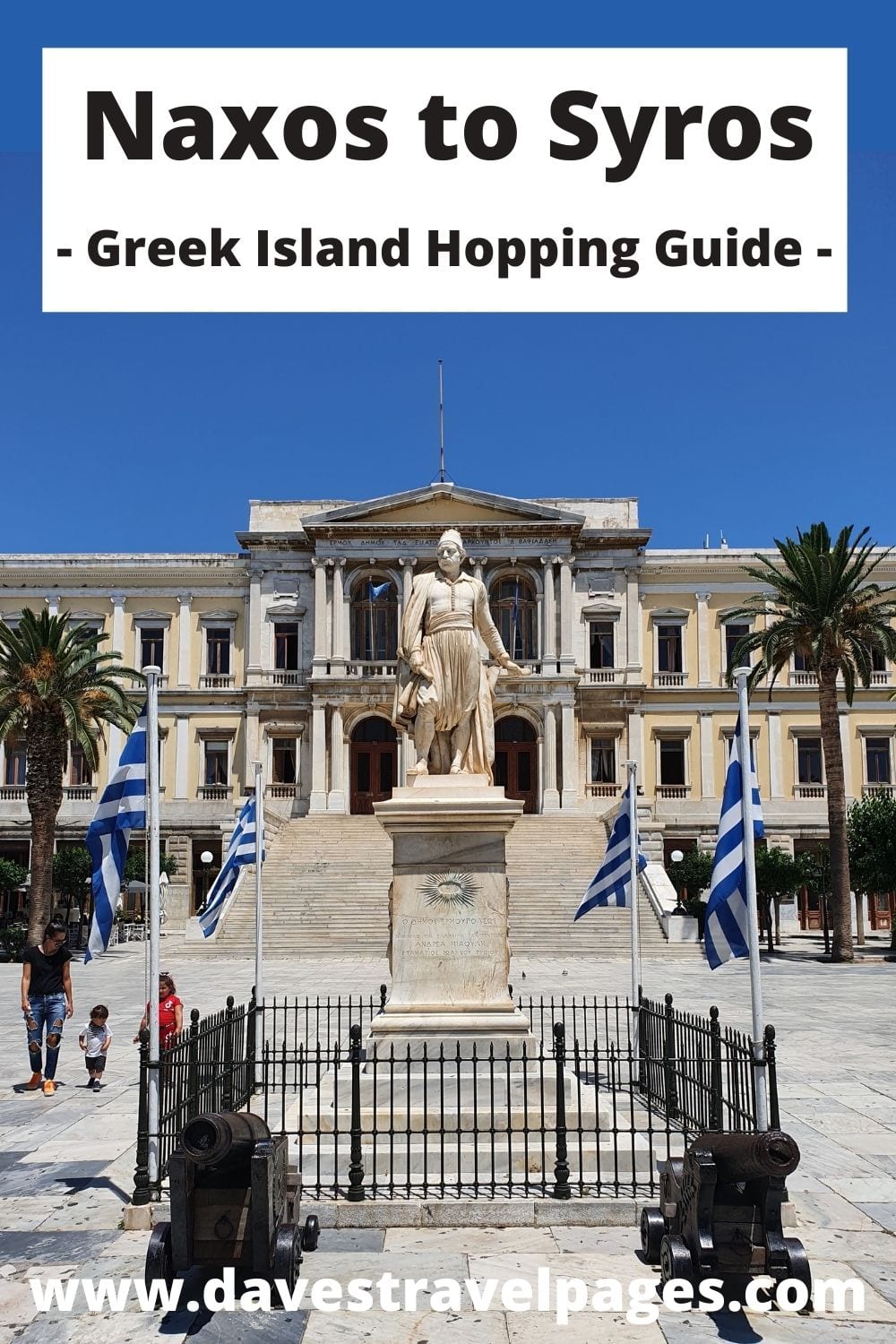 Traveling from Naxos to Syros by ferry in Greece