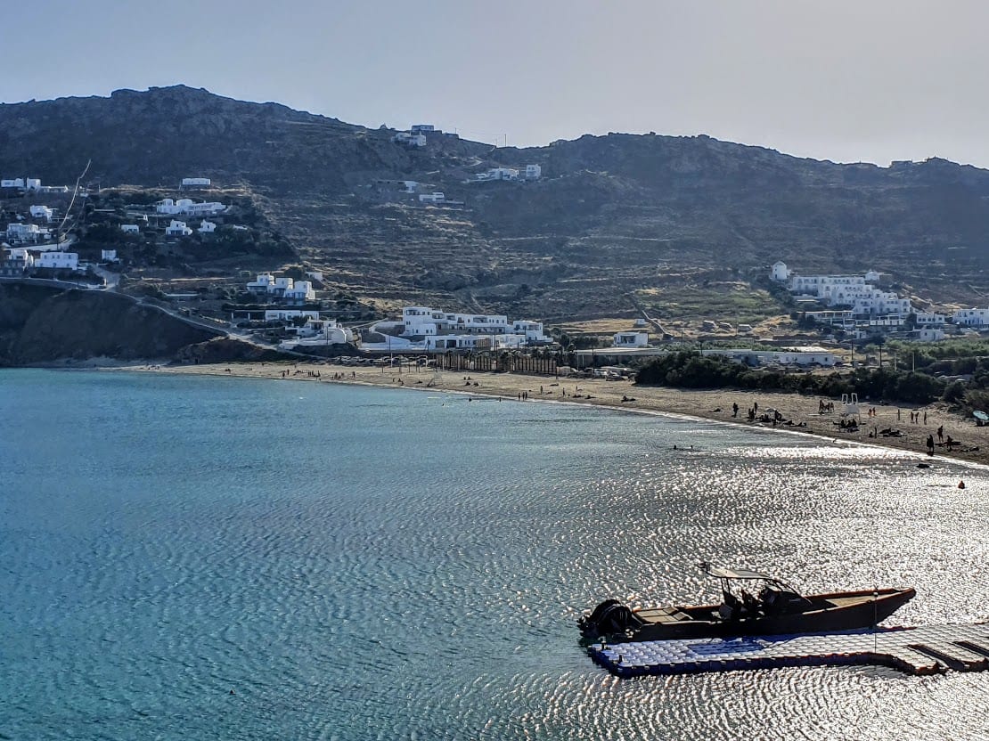 Kalo Livadi Beach in Mykonos Greece