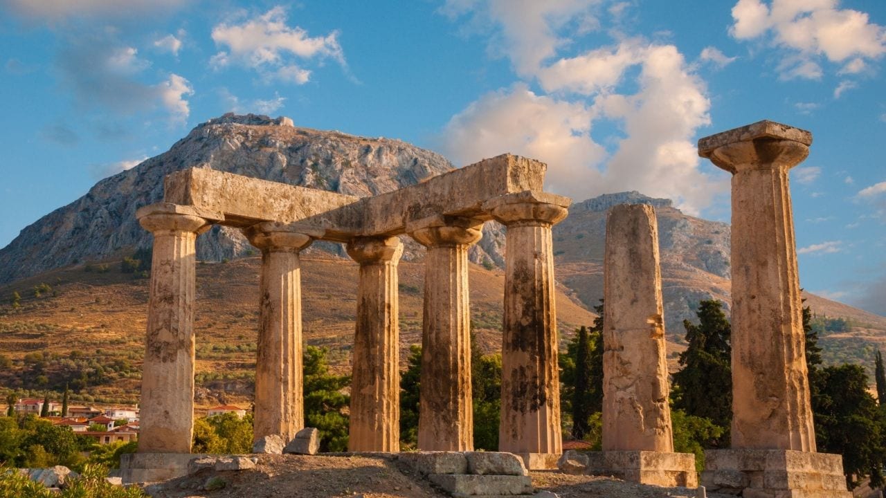 Temple of Apollo in Corinth Greece
