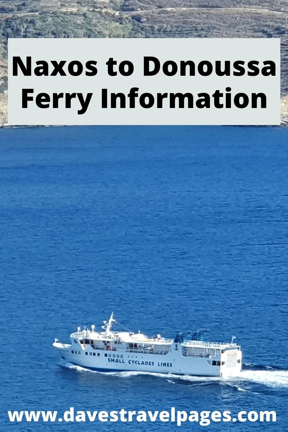 Naxos Donoussa Ferry Information and Travel Tips