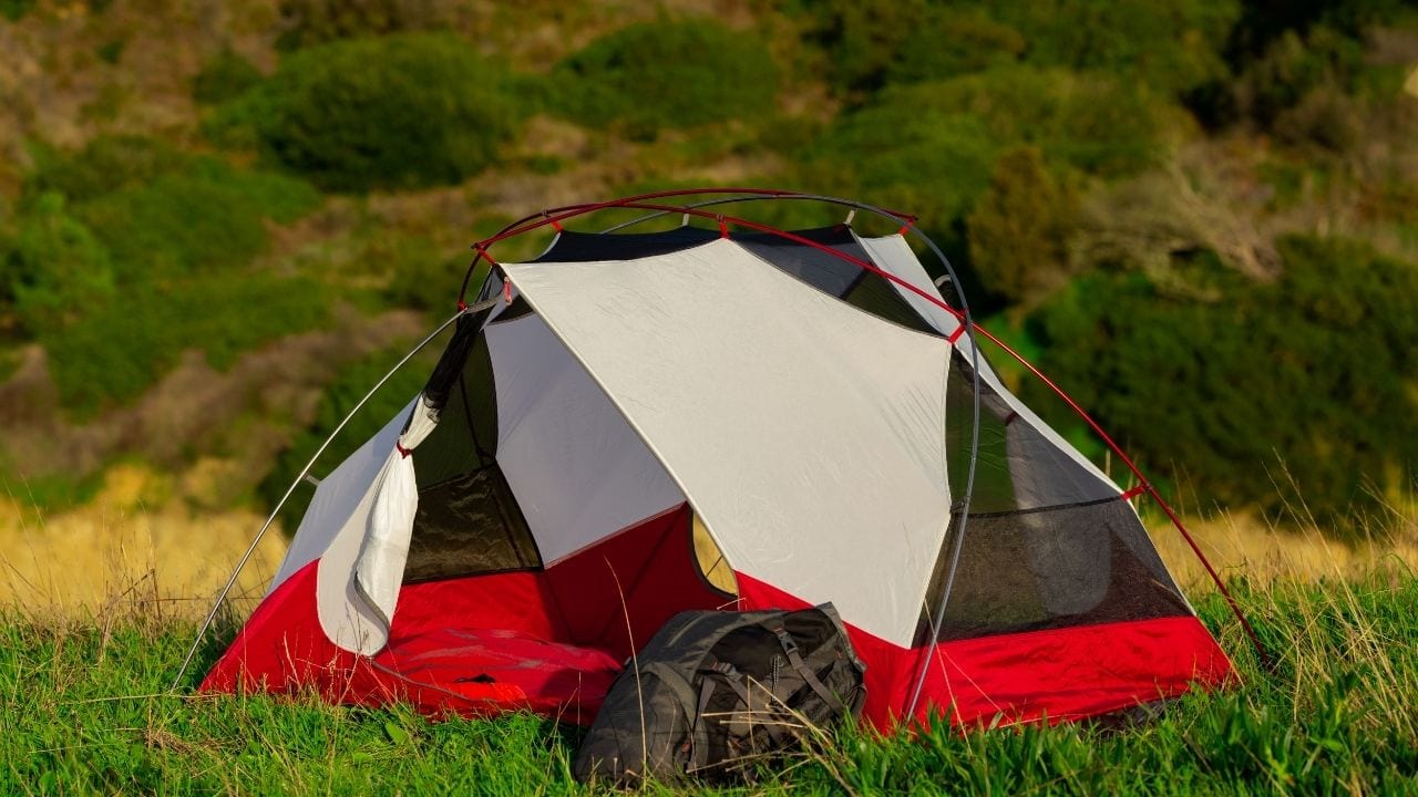 A lightweight tent that you can take camping should pack down small