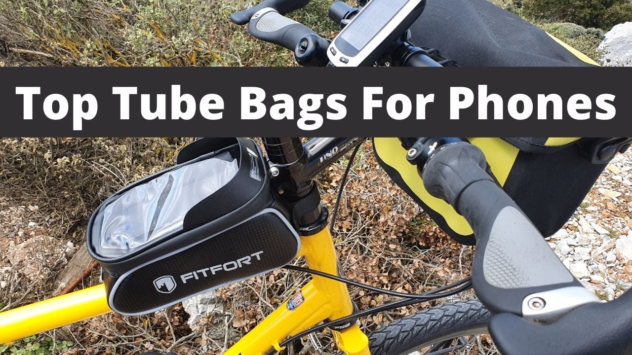 Using a top tube bag for my phone on my bicycle