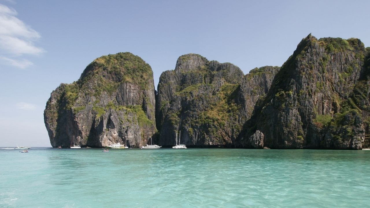 The Beach Thailand was shot at the Phi Phi islands