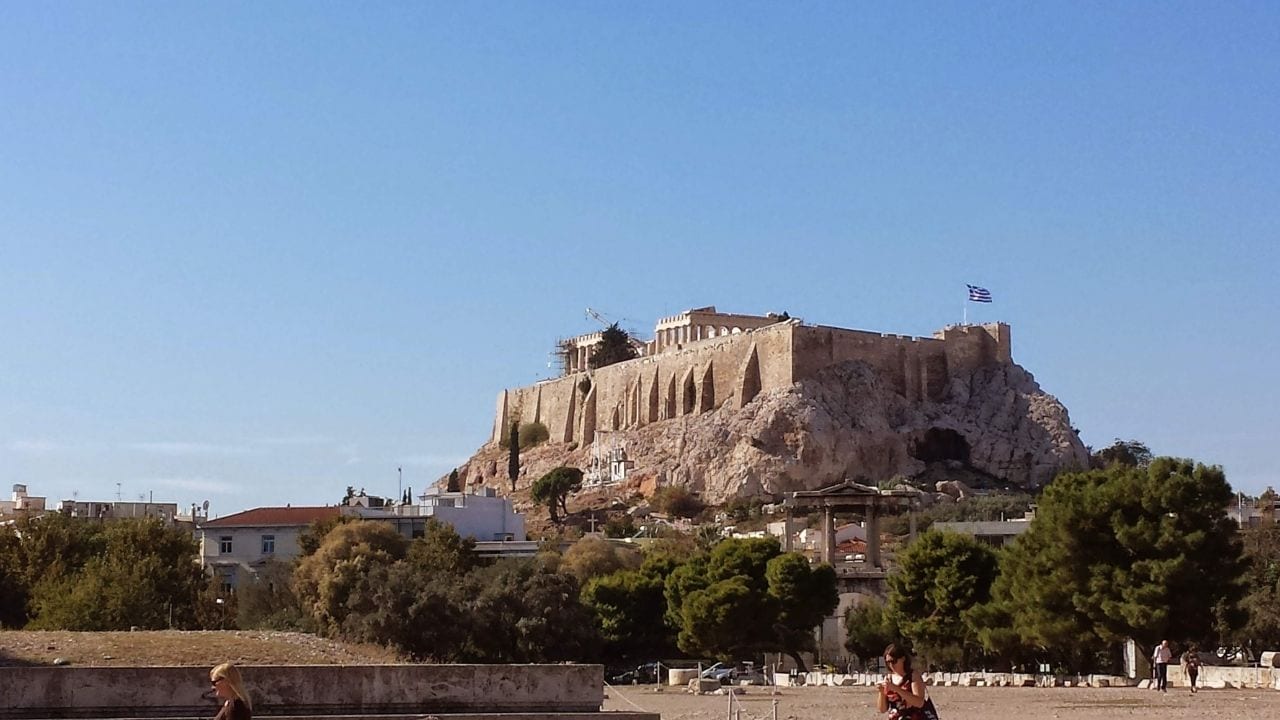 Autumn is a great season to visit the Acropolis in Athens as it isn't too hot