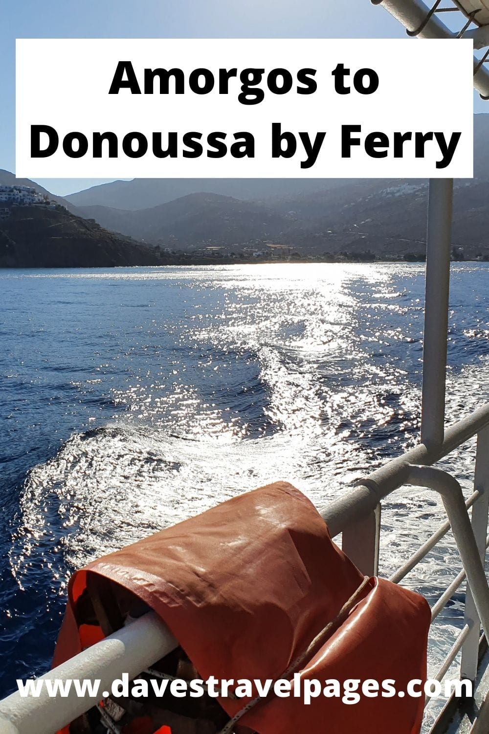 How to travel from Amorgos to Donoussa by ferry