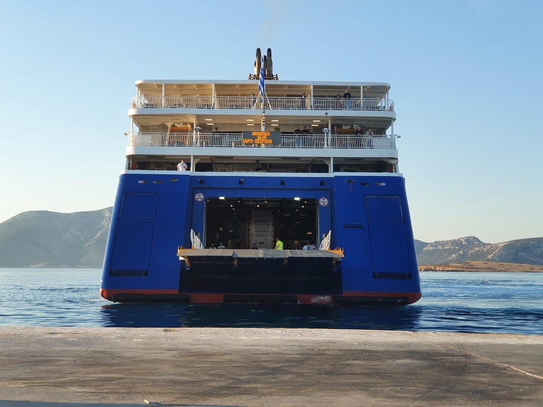 Getting ready to board the Paros ferry from Koufonisia island