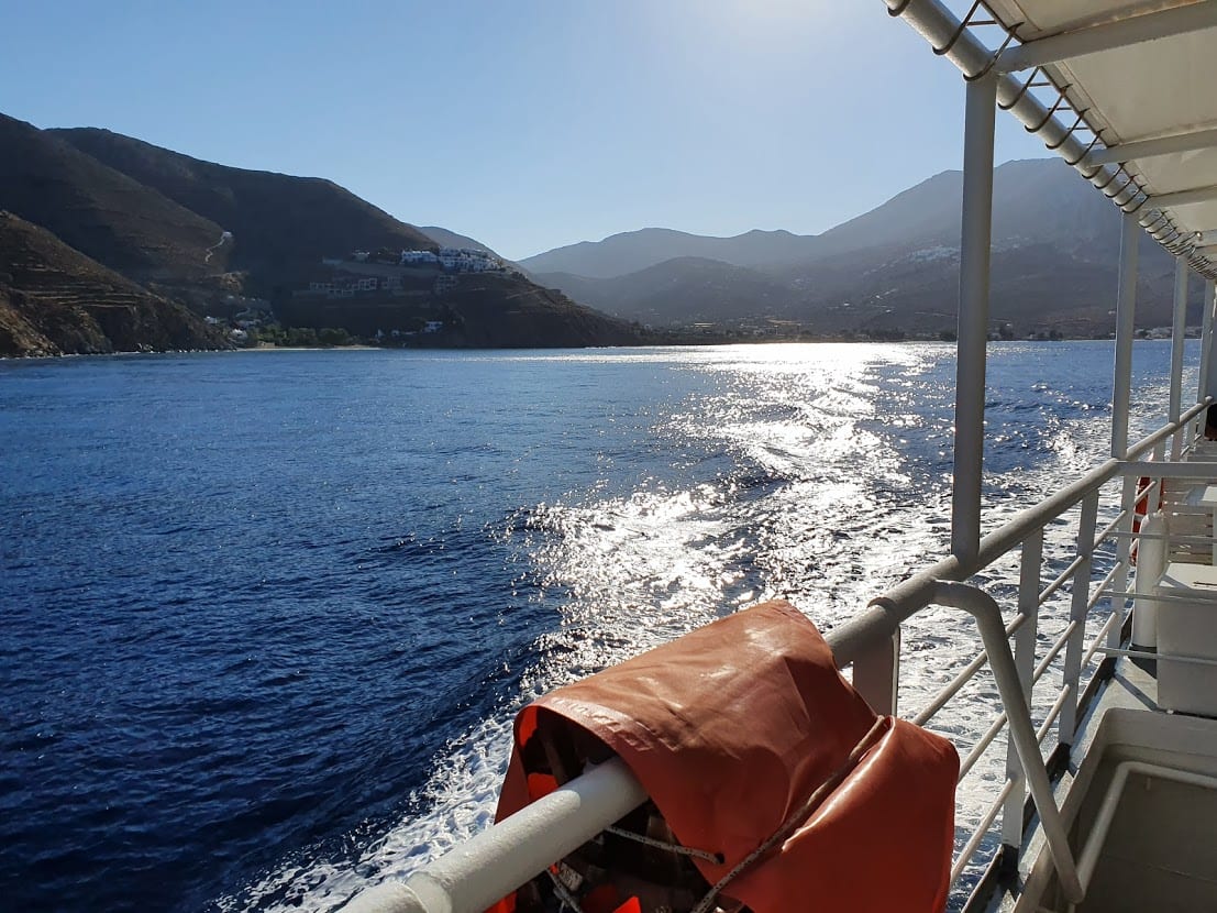 Leaving Amorgos on the Express Skopelitis