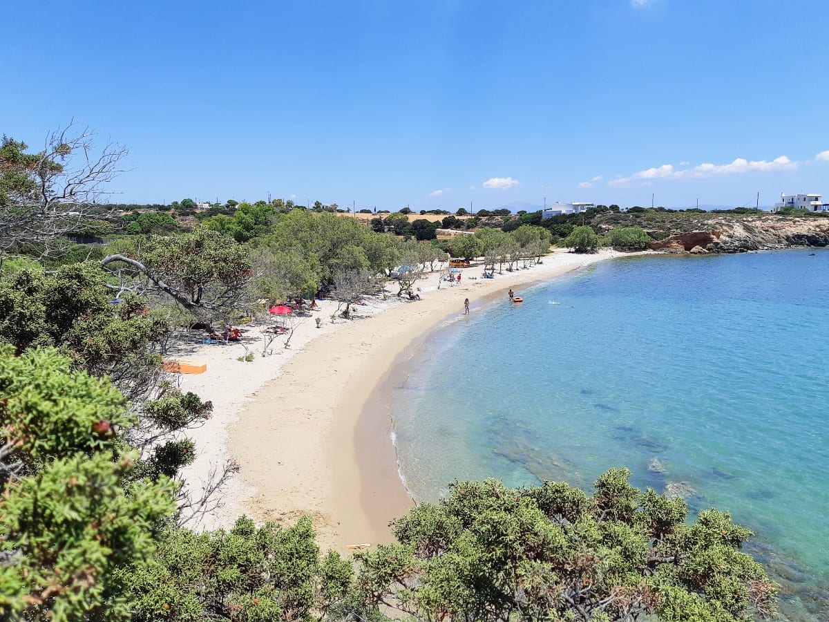 Glyfa beach in Paros