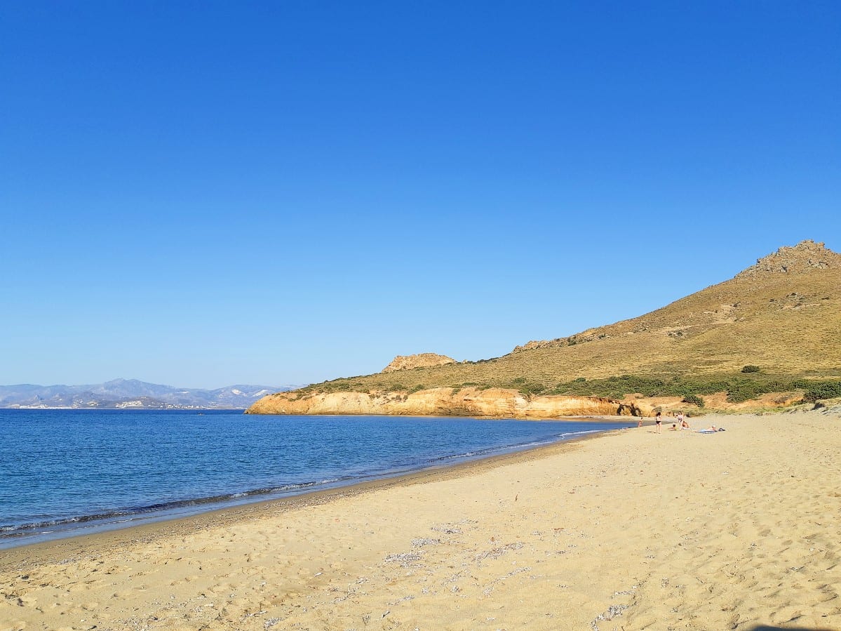 Tsoukalia Beach on the island of Paros in Greece