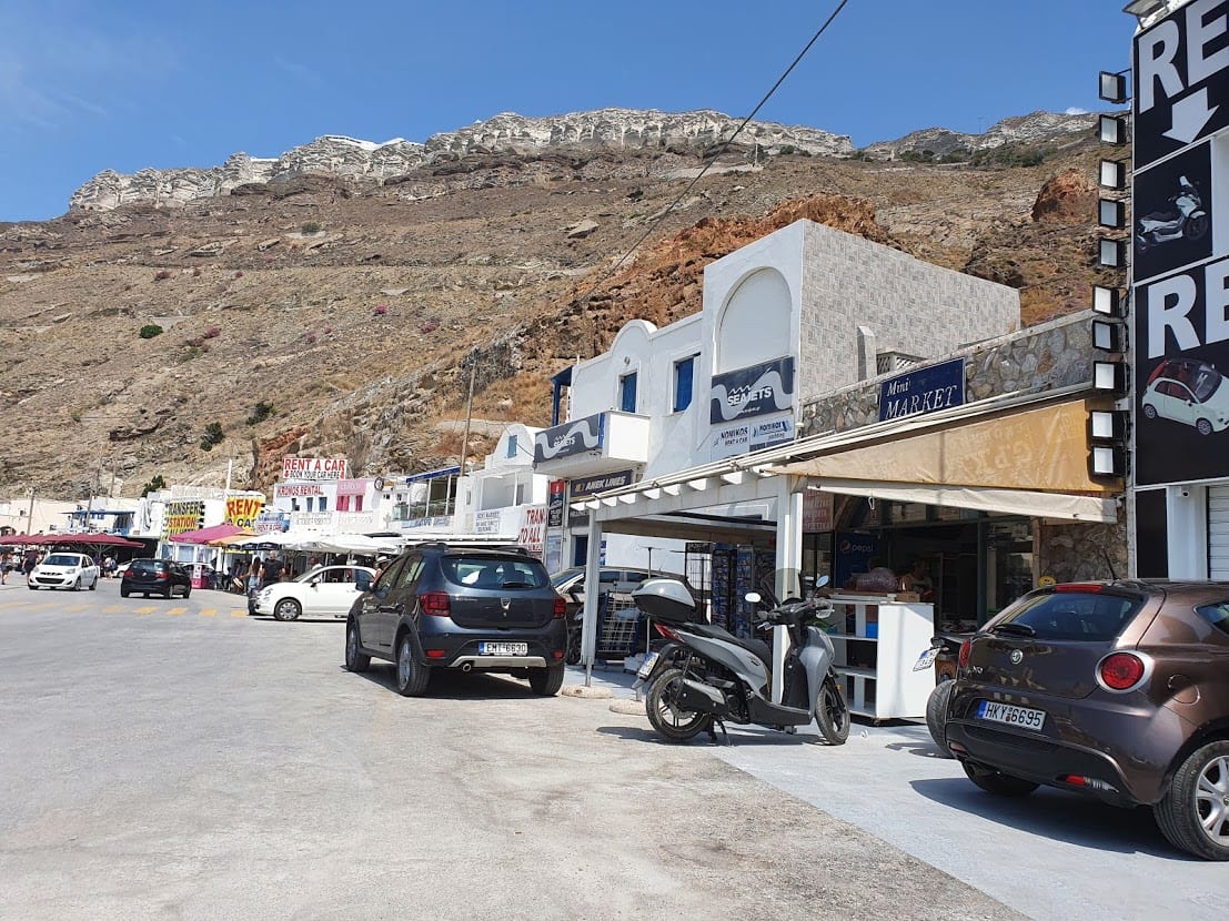 Car rental in Santorini ferry port