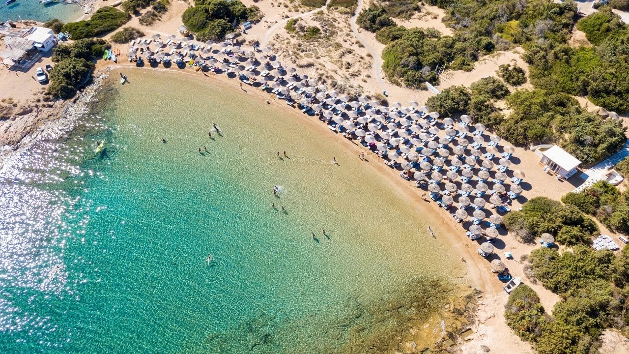 Santa Maria Beach in Paros