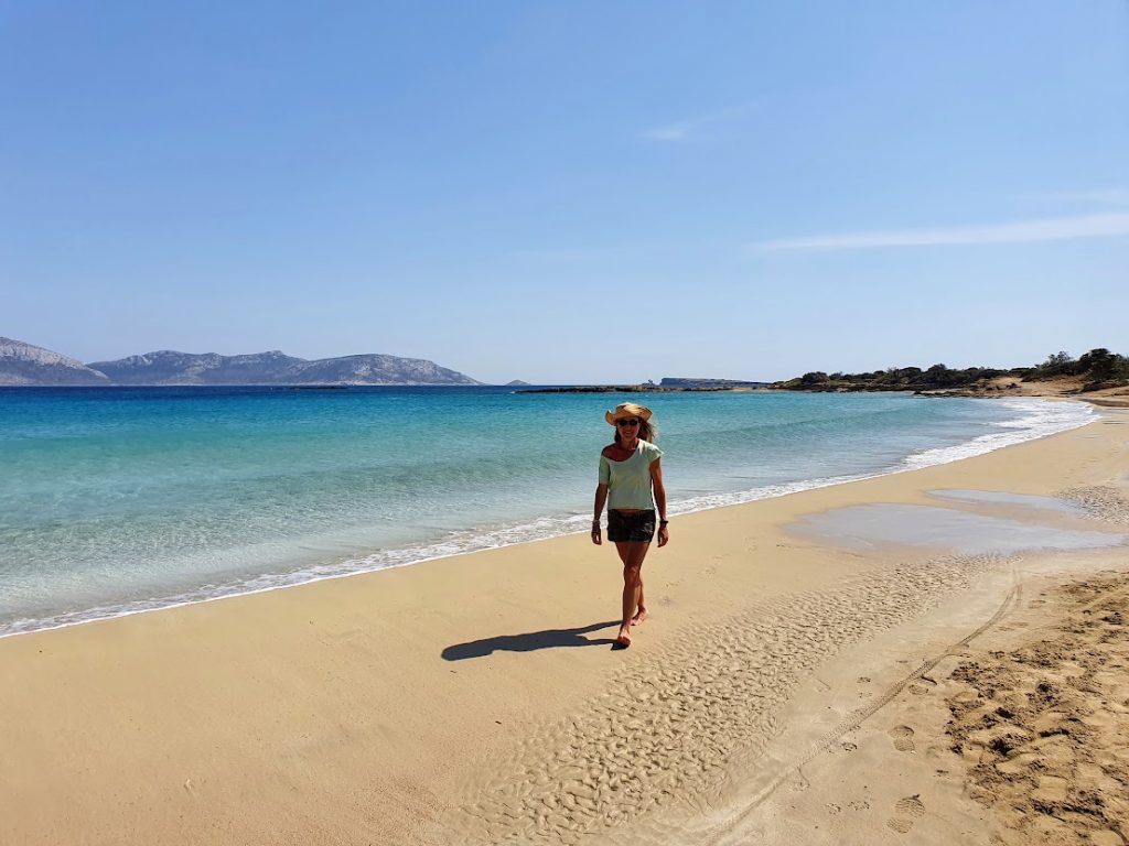 Visiting the beaches in Koufonisia in Greece
