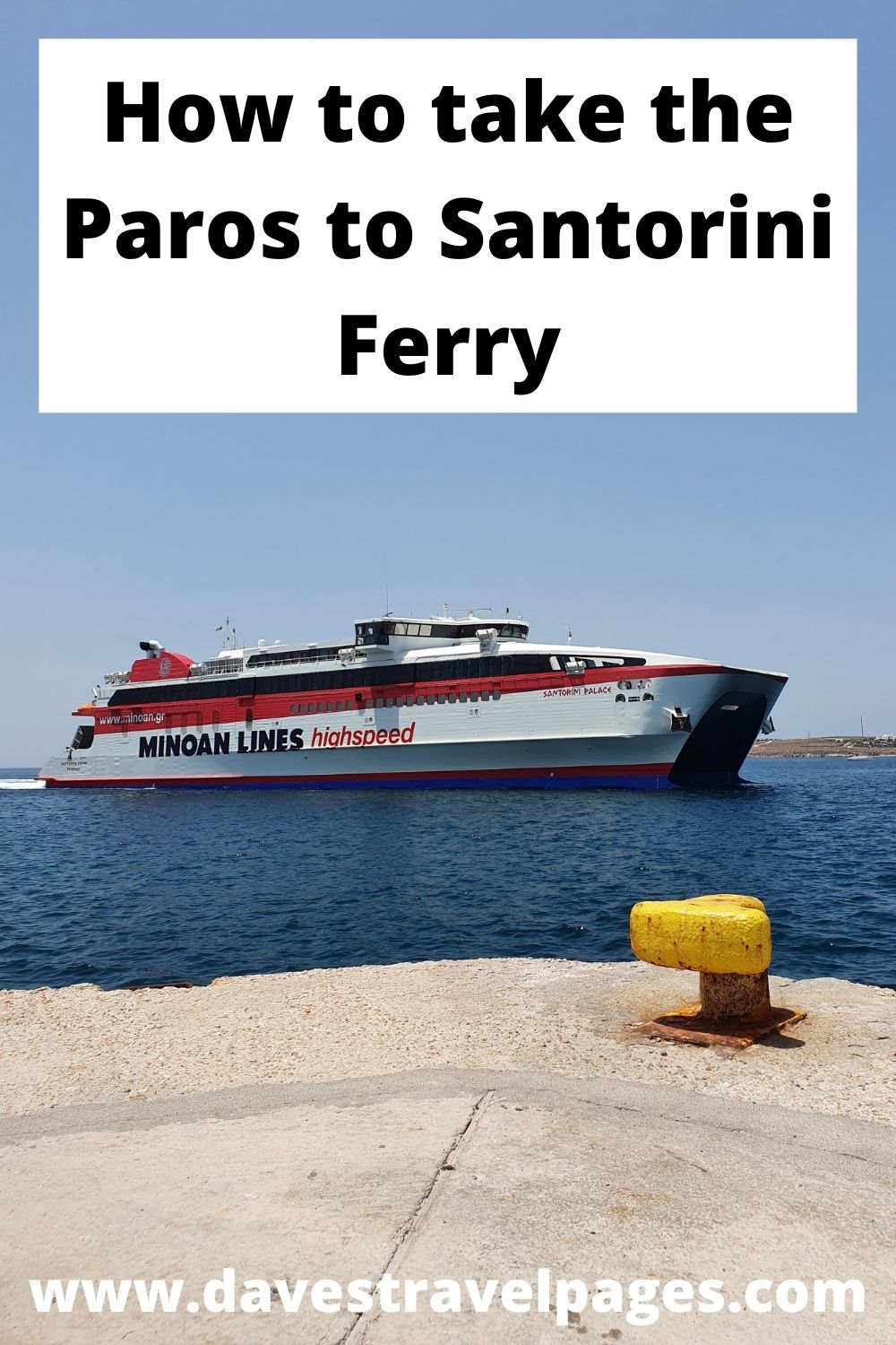 How to take the Paros to Santorini ferry