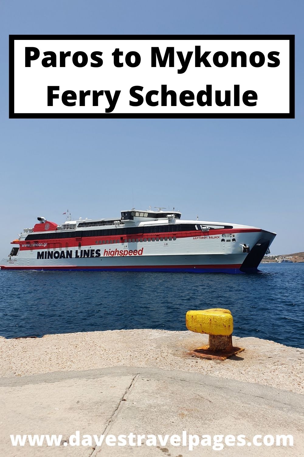 Paros to Mykonos Ferry Schedule