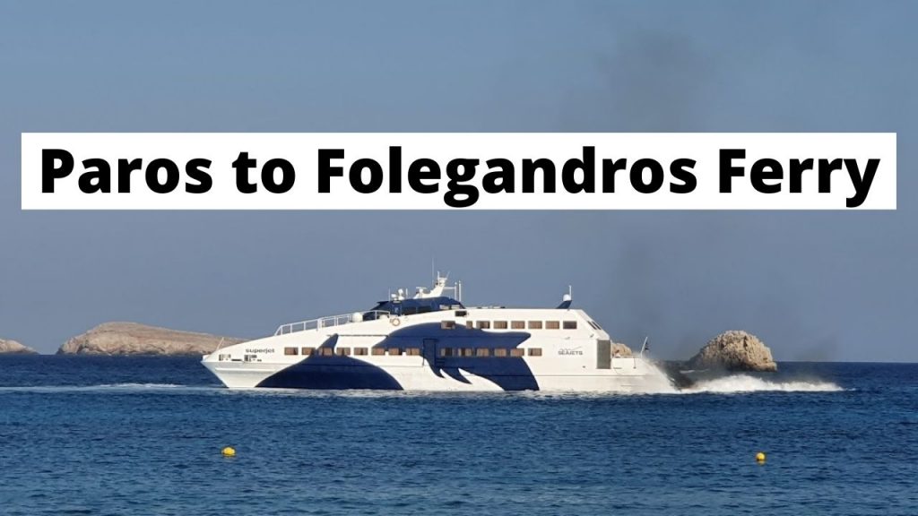 Taking the Paros to Folegandros ferry