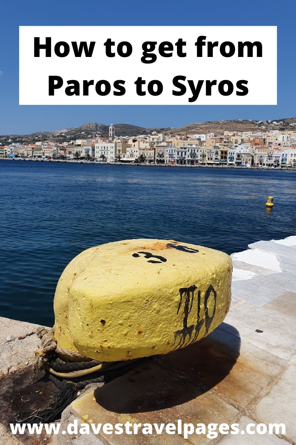 How to take the ferry from Paros to Syros in Greece