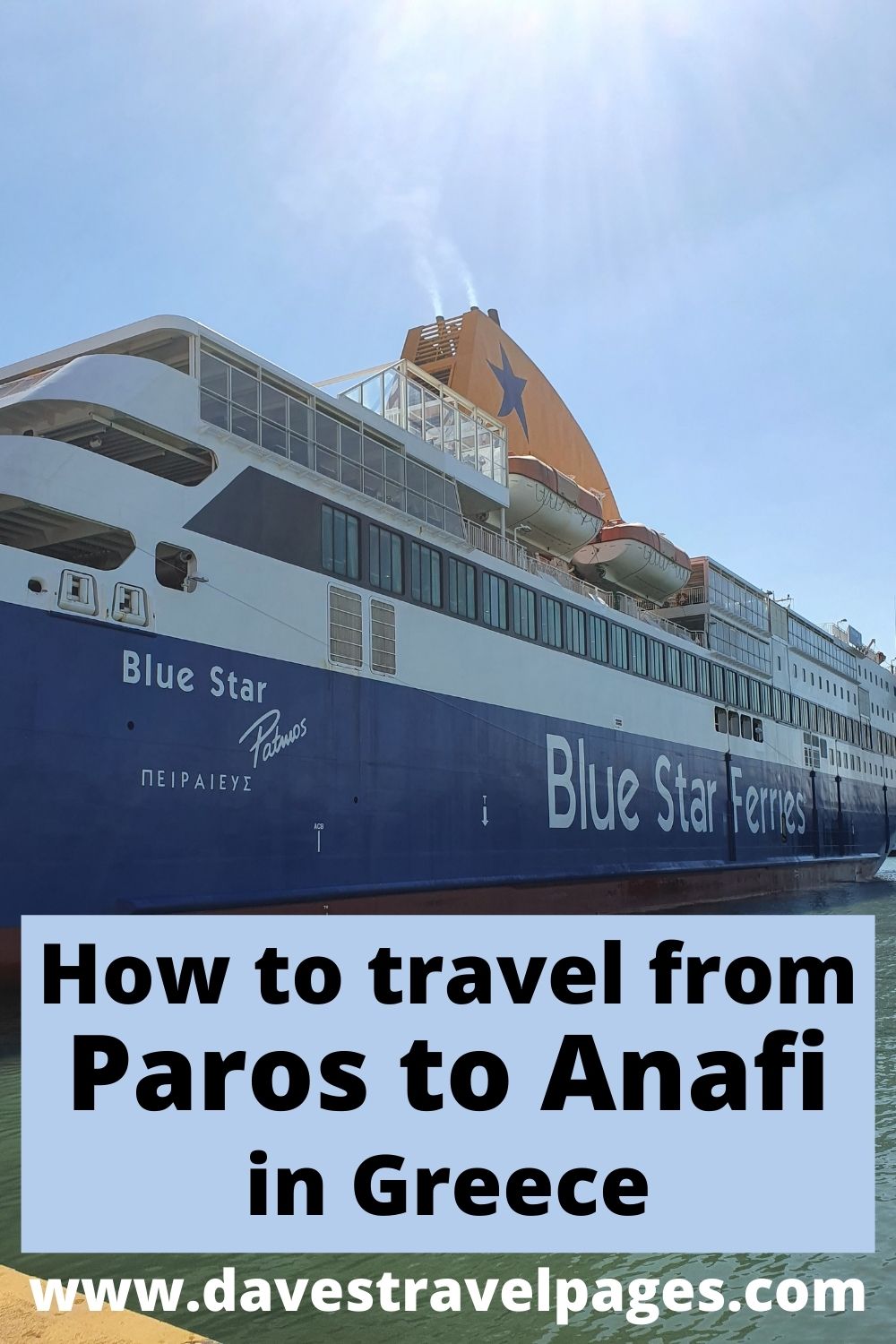 How to travel from Paros to Anafi island in Greece