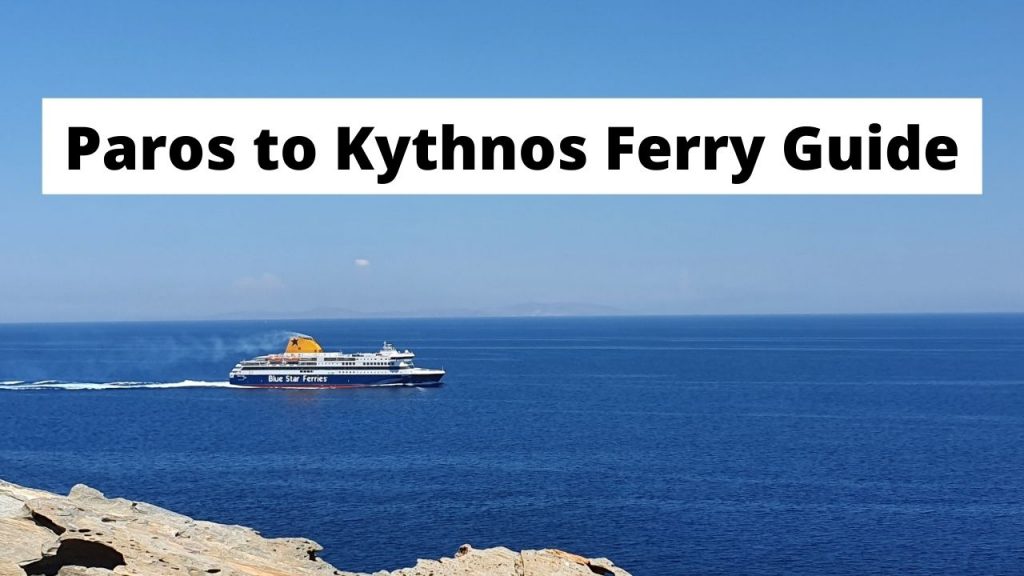 Traveling from Paros to Kythnos by ferry
