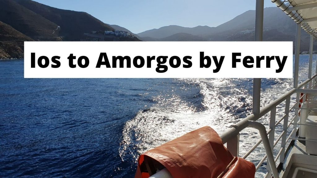 Traveling from Ios to Amorgos in Greece by ferry