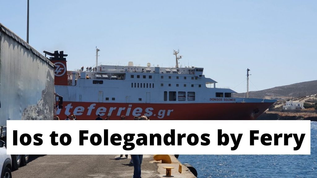 Travelling from Ios to Folegandros by Ferry