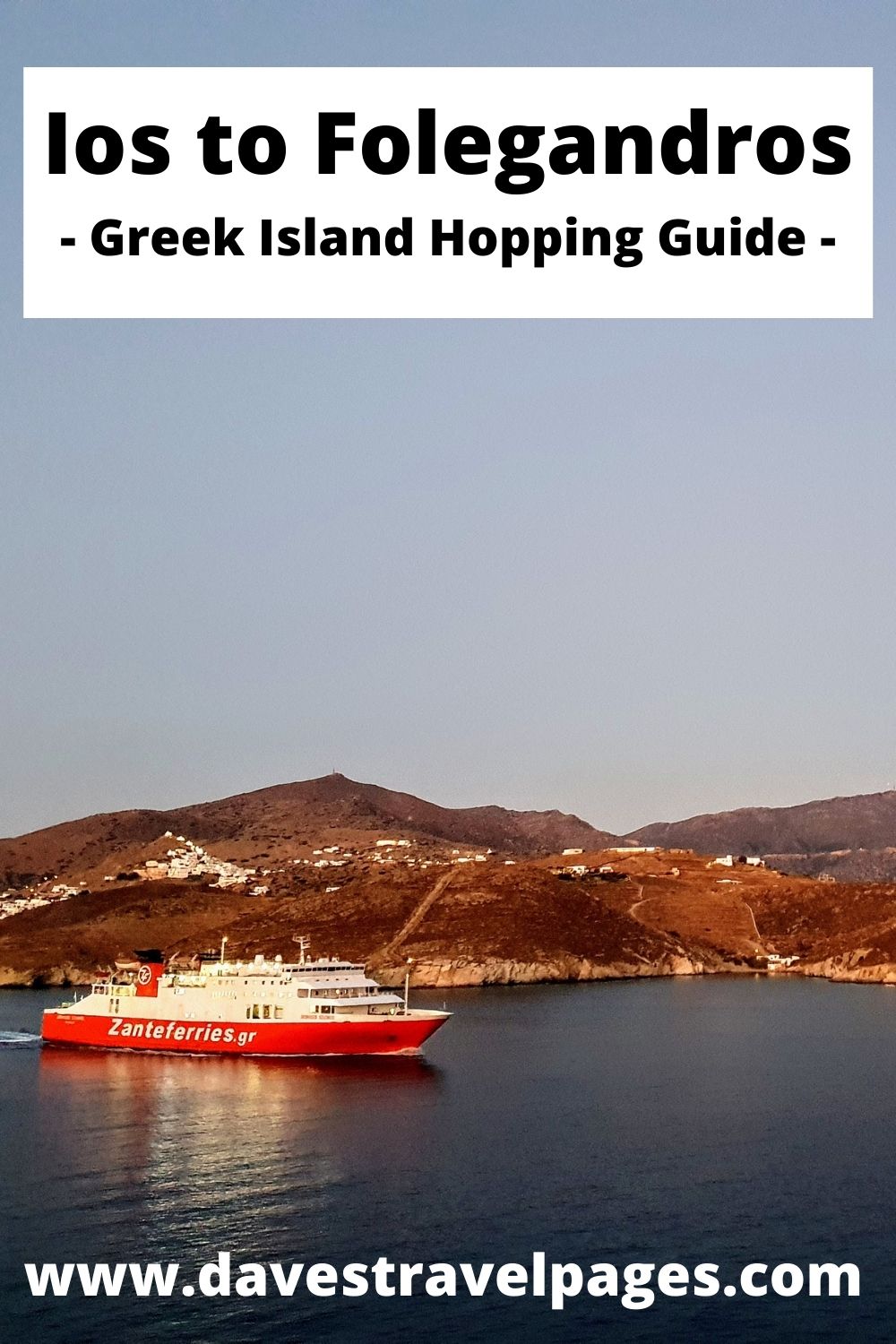 How to travel from Ios to Folegandros by ferry