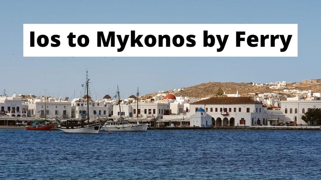 Traveling from Ios to Mykonos by ferry