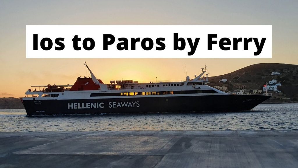 Traveling from Ios to Paros by ferry
