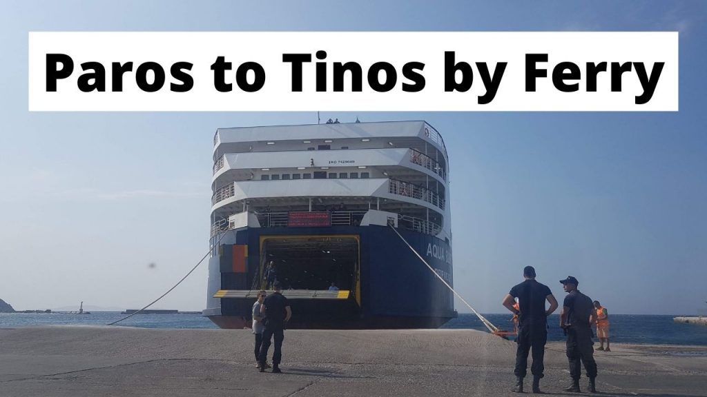 Traveling from Paros to Tinos by ferry