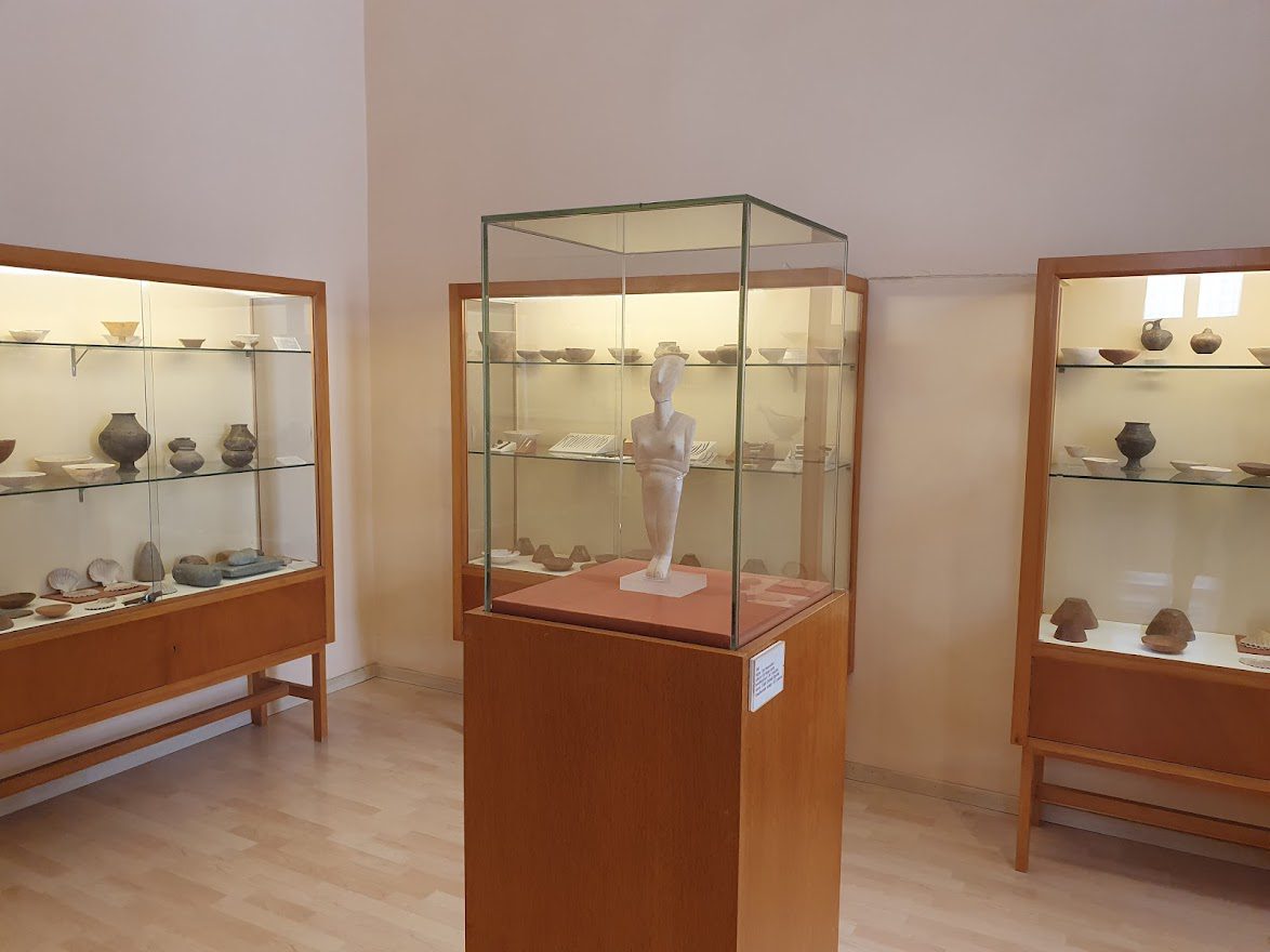 Inside the archaeology museum in Ermoupoli