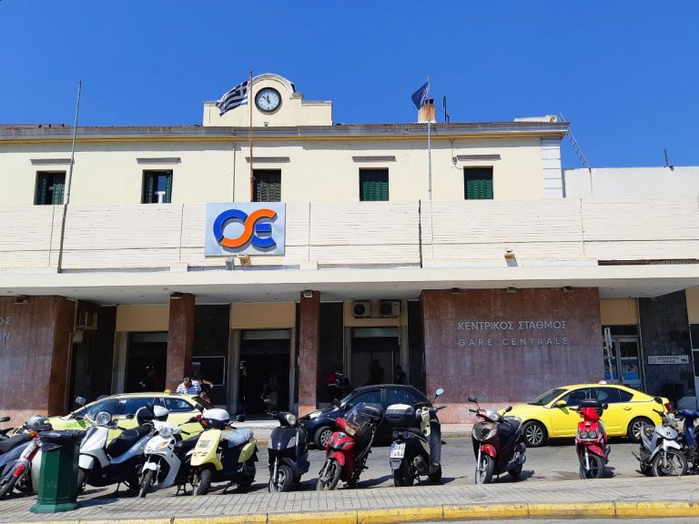 Central train station in Athens