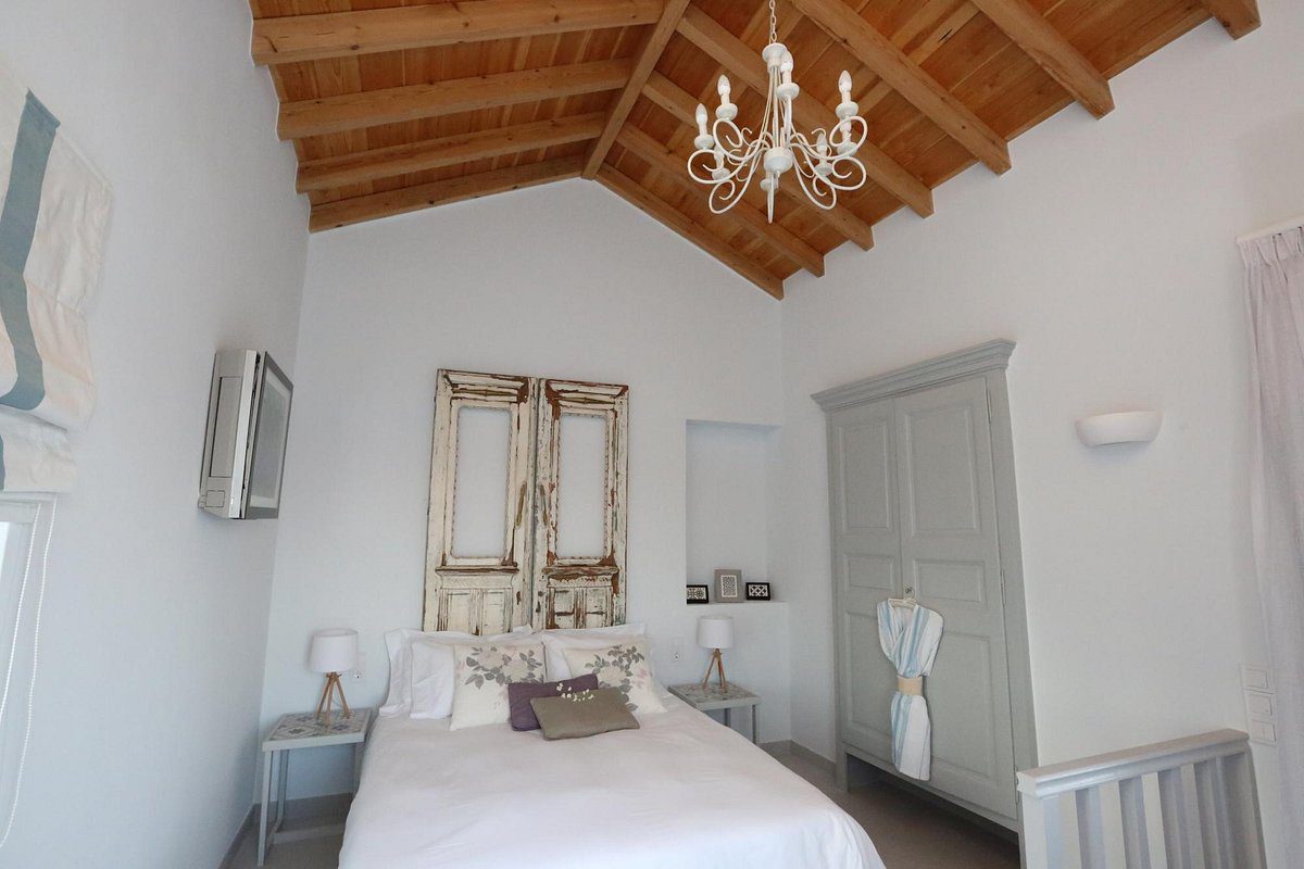Inside a hotel room at the 1901 Hermoupolis in Syros