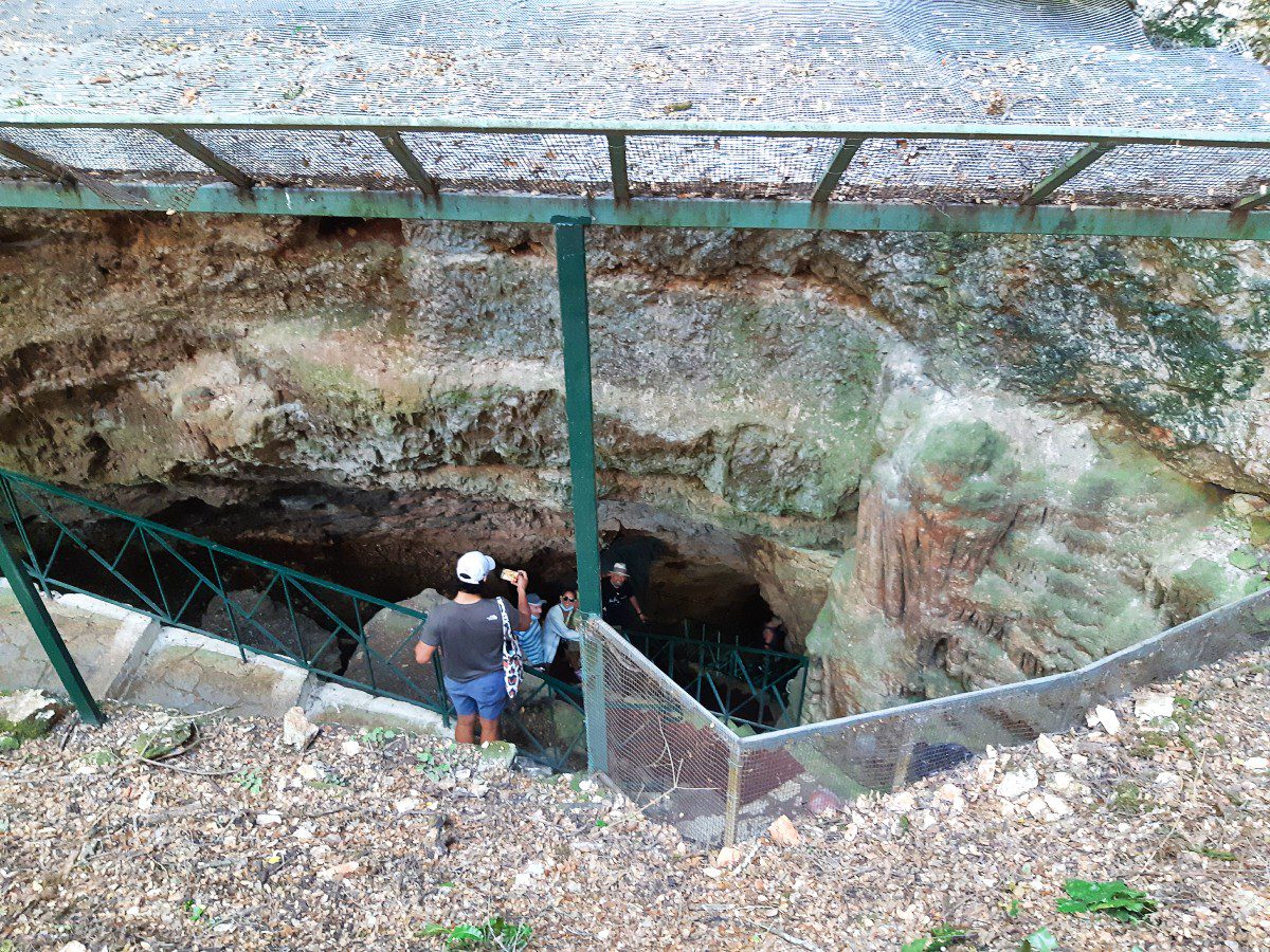 Drogarati Cave Entrance - One of the largest caves in Kefalonia, Greece