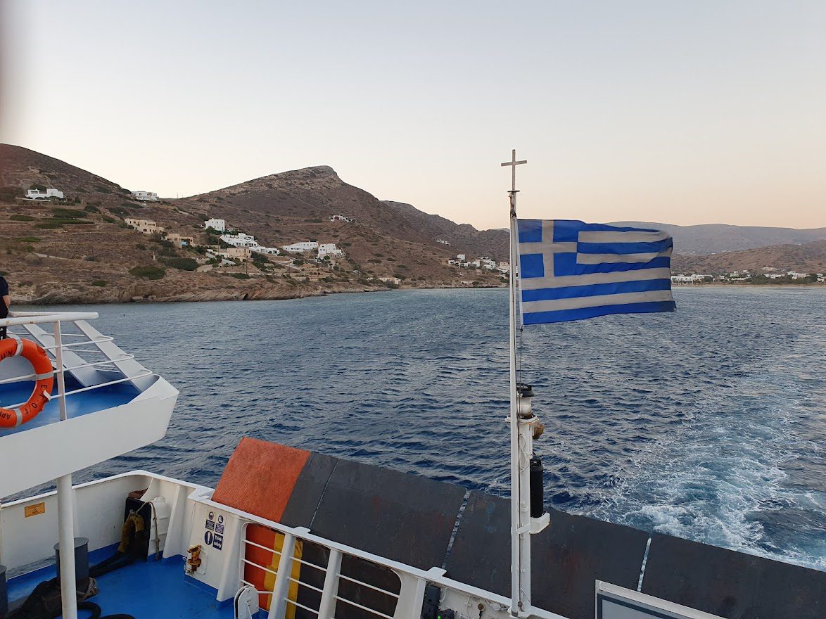 Leaving Ios by ferry