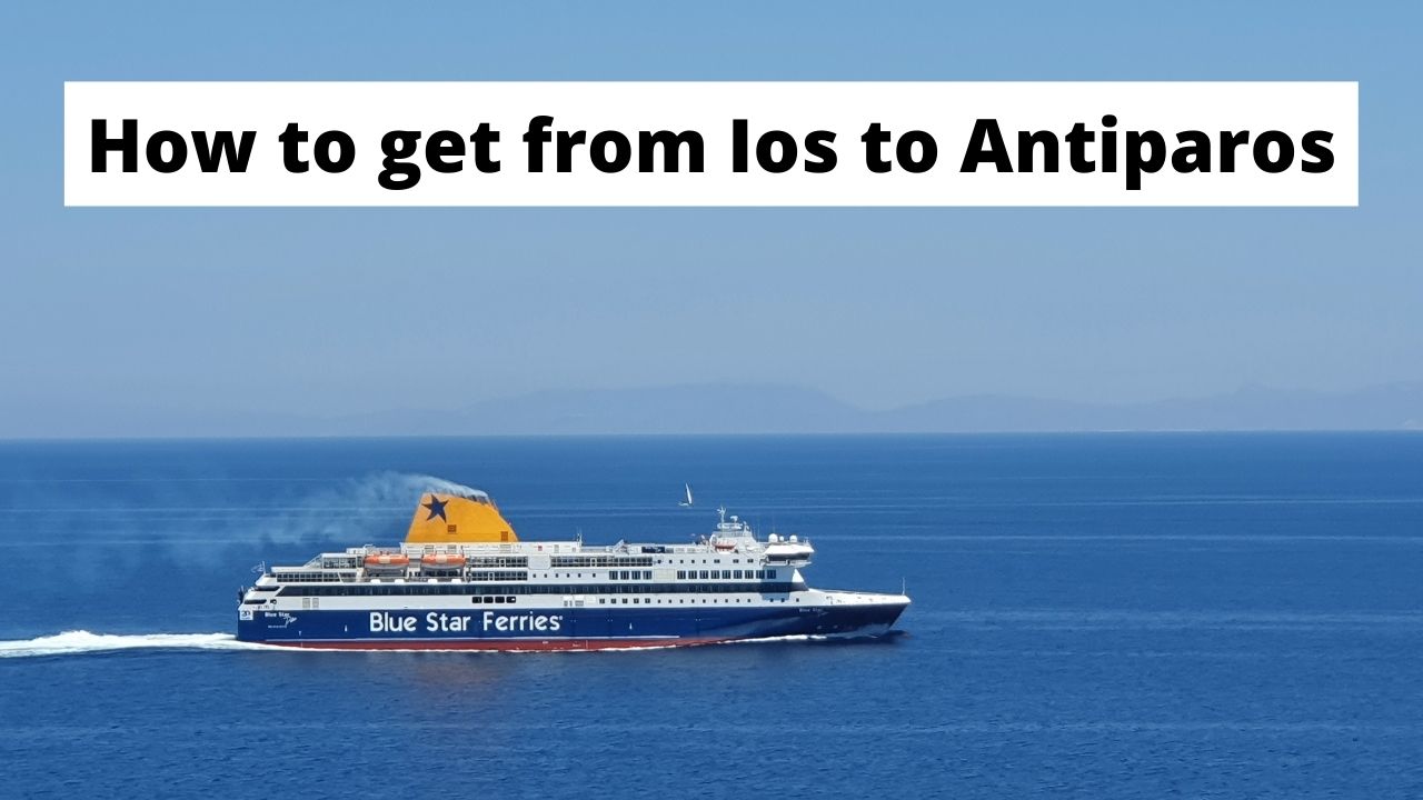 Taking the ferry from Ios to Antiparos in Greece
