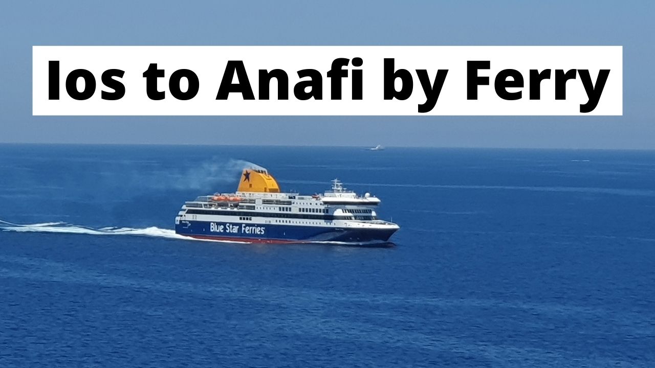 Sailing from Ios to Anafi by ferry in Greece
