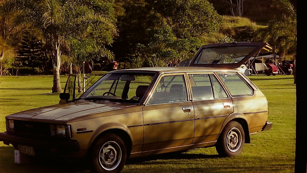 The toyota corolla Dave Briggs and Andrea Edwards drove around Australia in 1997