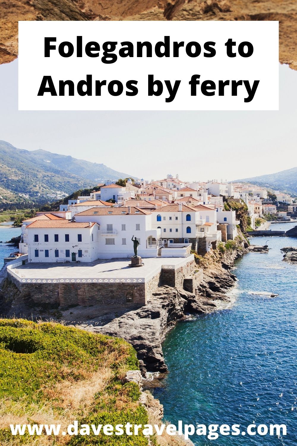 Traveling from Folegandros to Andros by ferry