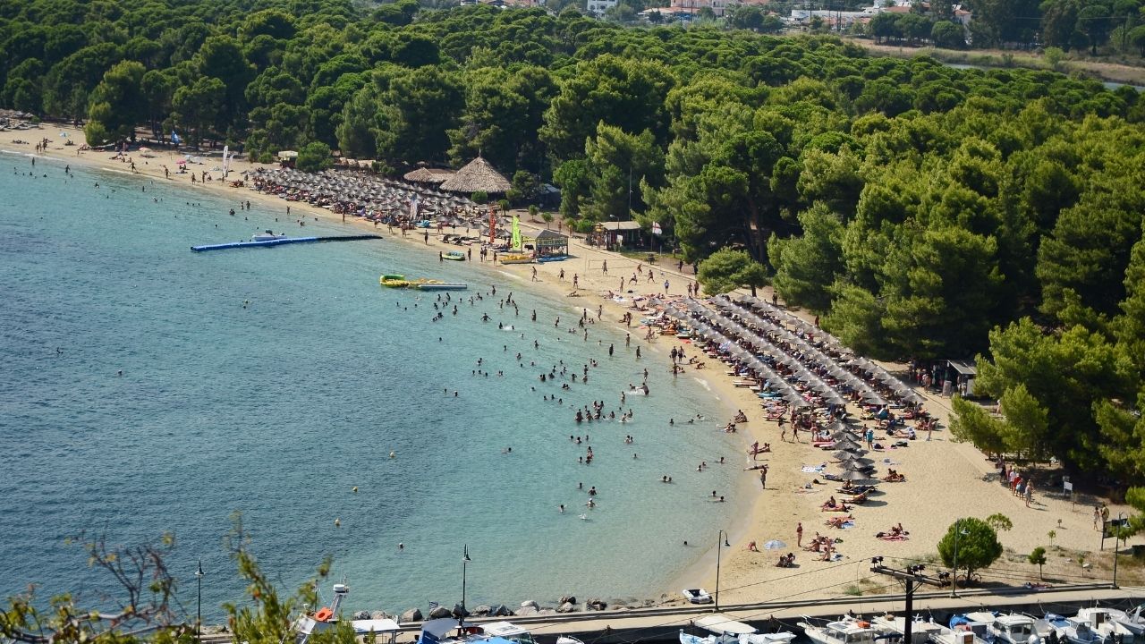 Staying by the beach in Skiathos island, Greece