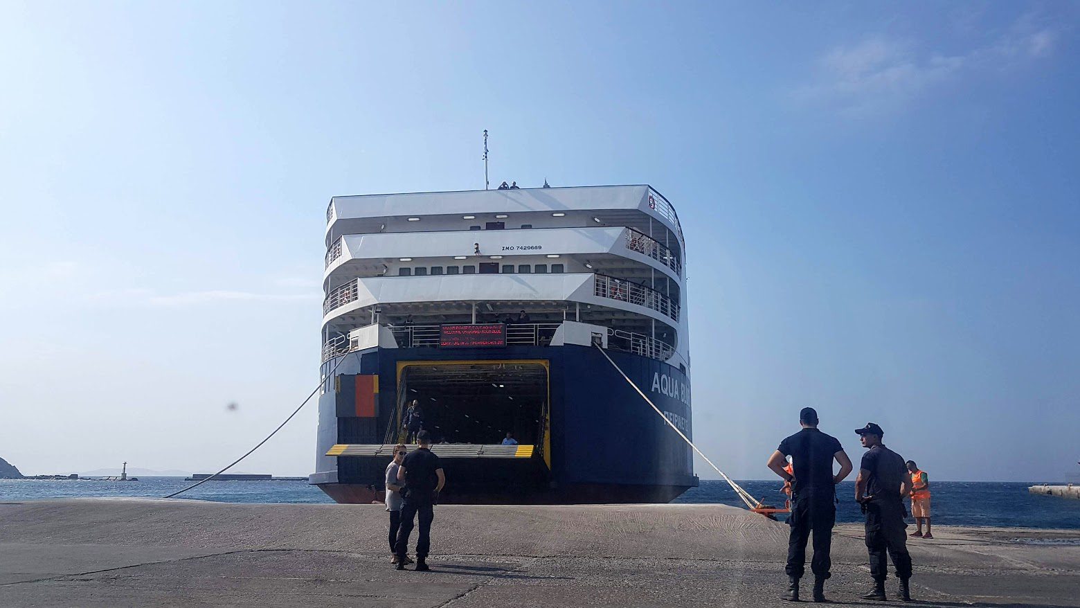 Taking a ferry from Tinos to another island