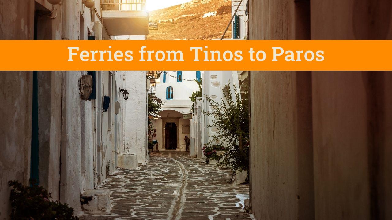 Best way to get from Tinos to Paros by ferry