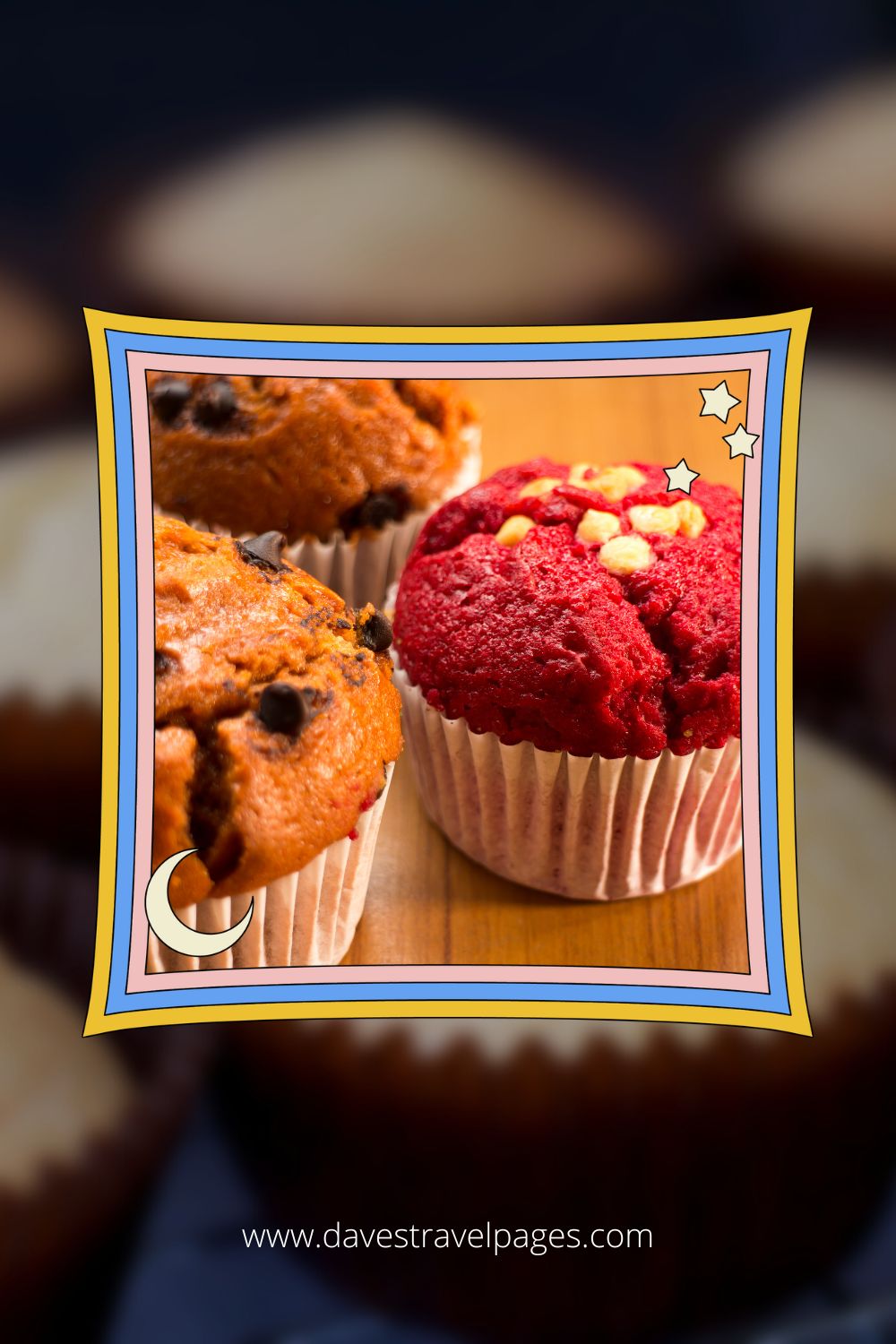 Cupcakes and muffins might not be super healthy but they are good snacks for road trips