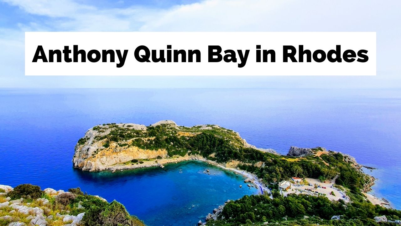A view of Anthony Quinn Bay in Rhodes, Greece